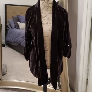 Beautiful eggplant colored French Laundry cardigan